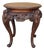 Vintage Carved Solid Wood Dragon Round Plant Stand Display Accent Table For Sale