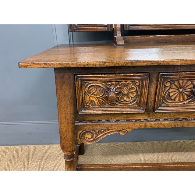 Wood Ipswich Oak Dressing Table and Stool, 1930, Set of 2 For Sale - Image 7 of 17