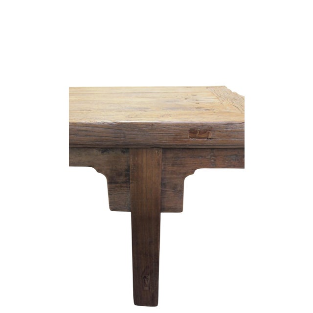 Vintage 86" Long Elm Bench For Sale - Image 10 of 13