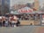 Market Cafe by P.A. Canney | Oil Painting of a cafe with umbrellas and people in an urban setting For Sale