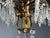 Maison Jansen Style, Palm Leaf Chandelier, Gilt Bronze, Crystal, France, 1940s For Sale - Image 13 of 18
