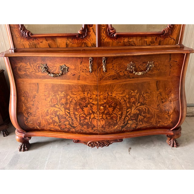 Louis XV Display Cabinet with Glass Doors, 1900s For Sale - Image 6 of 12