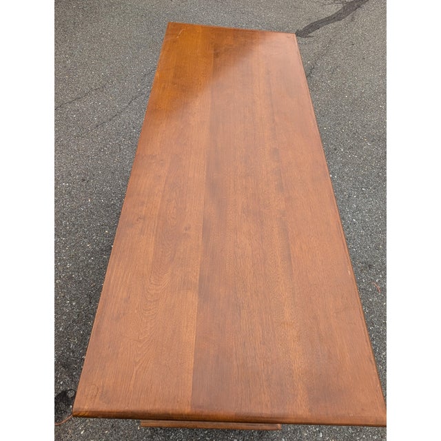 Vintage Ethan Allen Baumritter Heirloom Nutmeg Maple Console Sideboard Credenza For Sale - Image 10 of 12
