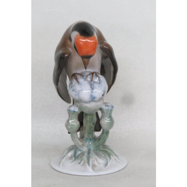 Rosenthal Germany Goldfinch Distelfink Bird Porcelain Figurine 4471b For Sale - Image 10 of 11
