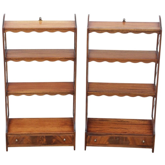 Vintage Mahogany Bookcases, 1980s, Set of 2 For Sale - Image 11 of 11