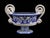 Cerium oxide, grey, deruta blue dolphins vase by deblona dimensions: w 42 x d 30 x h 27 cm. Materials: ceramic. Colors:...