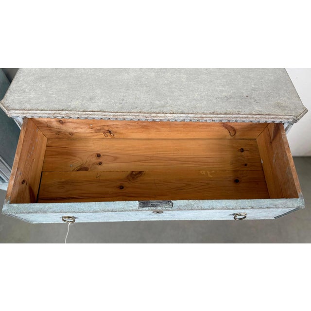 Blue Pair of Painted Blue 19th Century Swedish Chests For Sale - Image 8 of 8