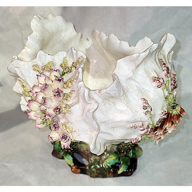 1900 - 1909 Vintage Moore Pottery Ceramic Cabbage Bowl For Sale - Image 5 of 12