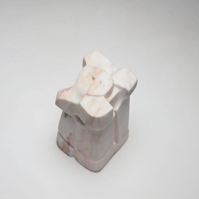 Pink Abstract Marble Sculpture by Jan Keustermans For Sale - Image 8 of 11