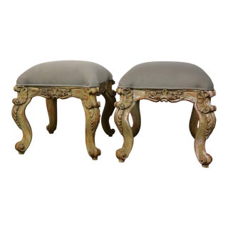 Pair of Rococo Style Bench For Sale