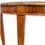 Wood Neoclassical Fluted Demilune Console Table With Pineapple Finial Stretcher & Gold Leaf For Sale - Image 7 of 14