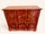 French Provincial Century Furniture Red & Gold Hand-Painted Serpentine Drawer Chest, Hc11-702 For Sale - Image 3 of 7