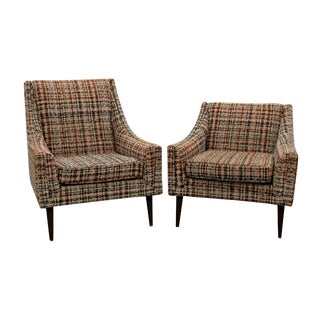 His & Hers Mid Century Lounge Chairs by Kroehler For Sale
