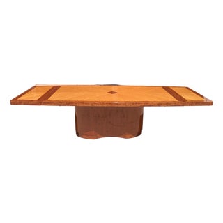 Art Deco Style Wood Dining Table For Sale