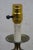Late 20th Century Vintage Brass Colonial Candlestick Crewel Shade Vanity Boudoir Lamp 19" For Sale - Image 5 of 14