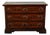 Italian 1800s Walnut Commode with Three Drawers and Raised Diamond Motifs For Sale