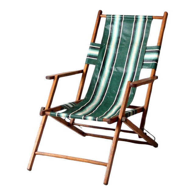 Mid-Century Deck Chair For Sale