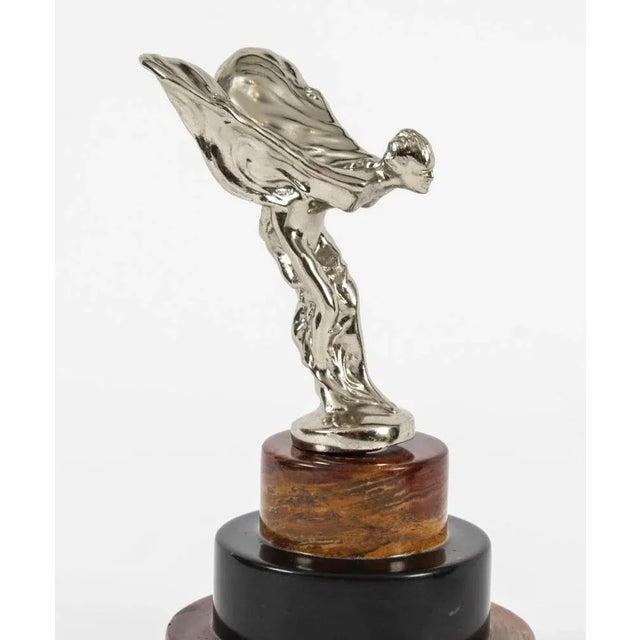A beautiful vintage decorative Rolls Royce silver plated car mascot, The Spirit of Ecstasy dating from the mid 20th...