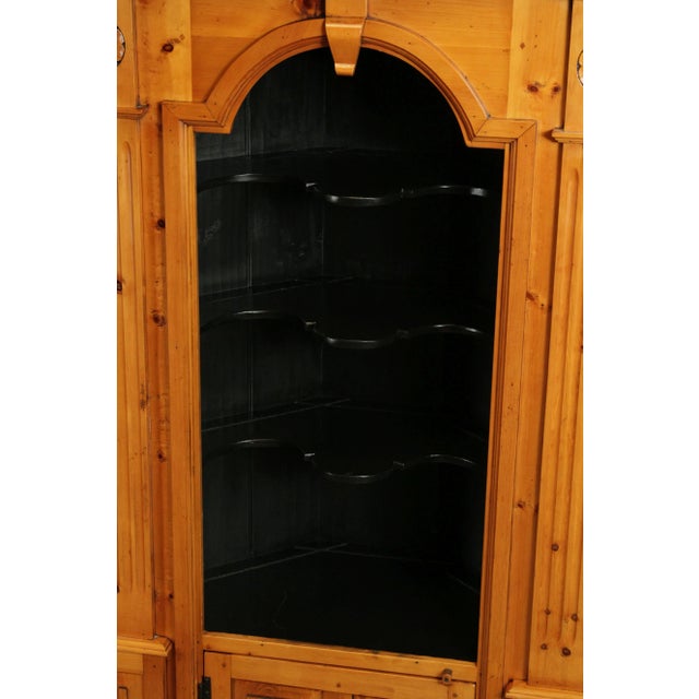 Beige Stephen Von Hohen Books Country Collection Custom Pine Corner Cabinet For Sale - Image 8 of 13