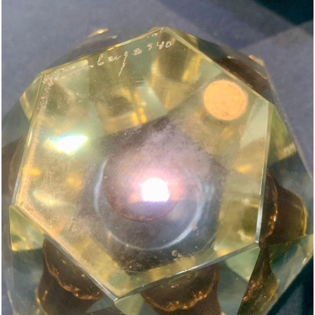 Pair of Fontana Arte Mid-Century Crystal Candle Holders For Sale In San Francisco - Image 6 of 6
