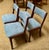 Set of Four Danish Modern Mahogany Framed Dining Chairs by Andels-Möbel-Magasinet, Denmark c.1960 Outstanding Dining...