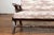 Wood Antique Natural Edge Settee with Custom Upholstery and Rustic Character For Sale - Image 7 of 13