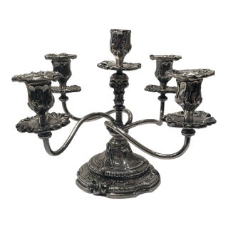 Reed and Barton Silverplate Candelabra For Sale
