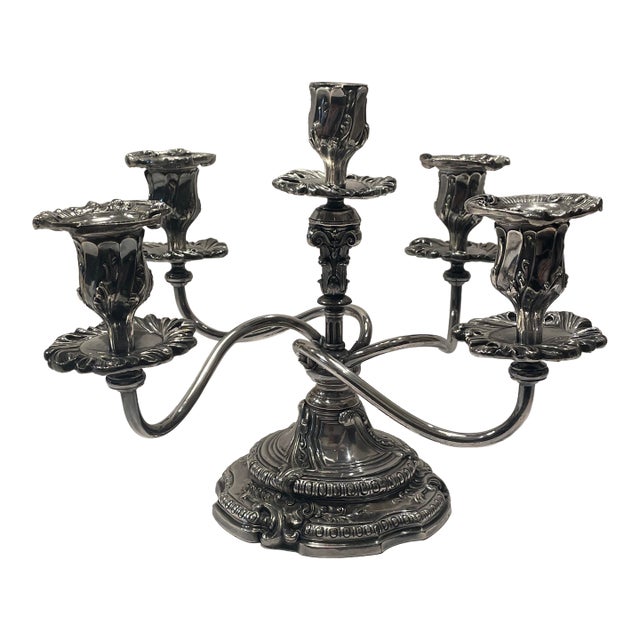 Reed and Barton Silverplate Candelabra For Sale