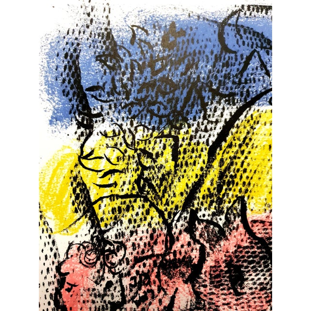 Marc Chagall - Couple With a Goat - Original Lithograph 1970 For Sale - Image 6 of 7