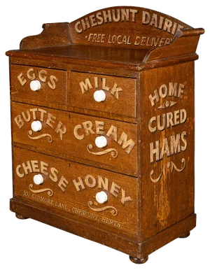 Victorian Dairy Store Counter or Sideboard, 1890s