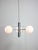 Vintage Italian Chrome and Opaline Sputnik Chandelier, 1970s For Sale - Image 6 of 16