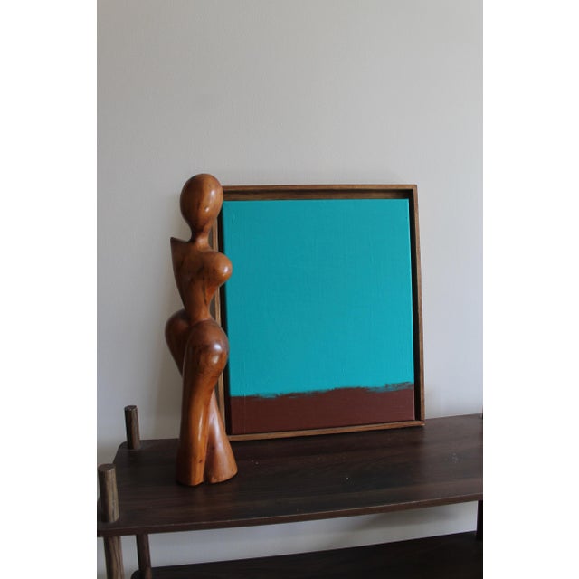 Bodasca, Meditative Turquoise, 2026, Acrylic Painting on Canvas For Sale - Image 4 of 10