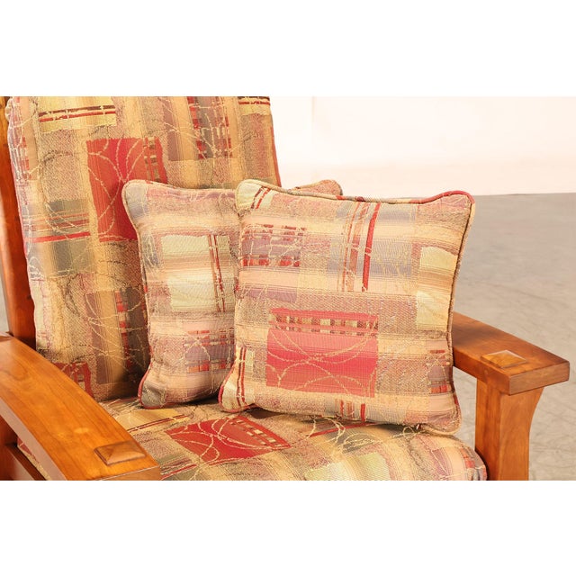 Mission Stickley Mission Collection Cherry "Gus" Morris Chair For Sale - Image 3 of 18