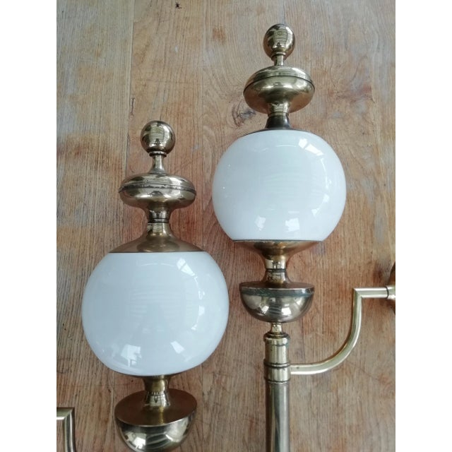 Mid-Century Modern Italian Wall Lamps, 1970s, Set of 2 For Sale - Image 3 of 9