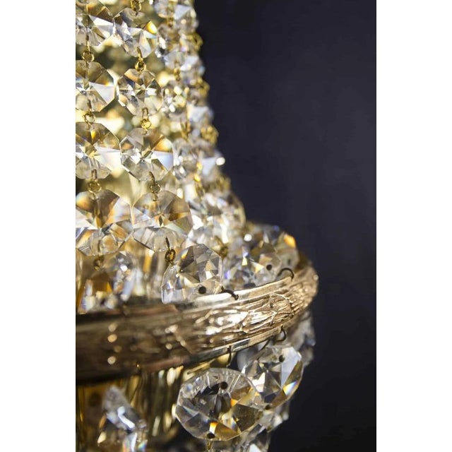 Crystal and Brass Wall Lamps, Set of 2 For Sale - Image 4 of 8