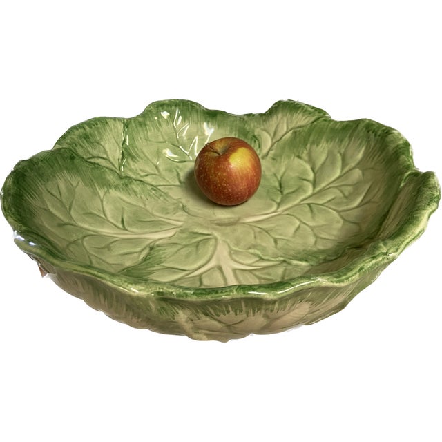 Vintage Fitz & Floyd Cabbage Leaf Serving Bowl Chairish
