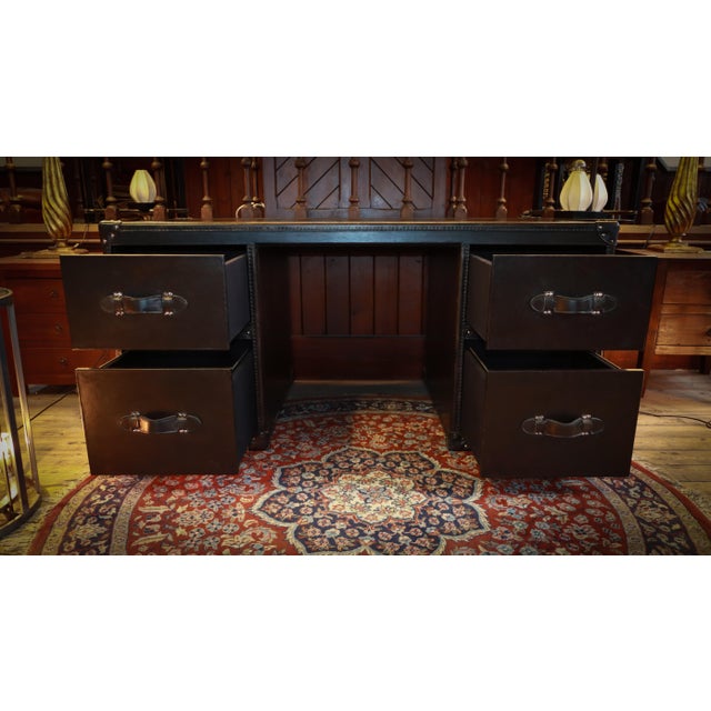 Halo Stoneyhurst Mayfair Leather Desk by Timothy Oulton, 2010s For Sale - Image 17 of 18