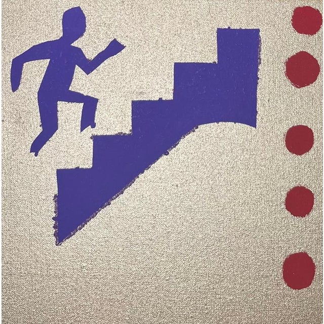 Modern Alexandre Schaller, Top Chrono, Acrylic on Canvas, 1993 For Sale - Image 3 of 10