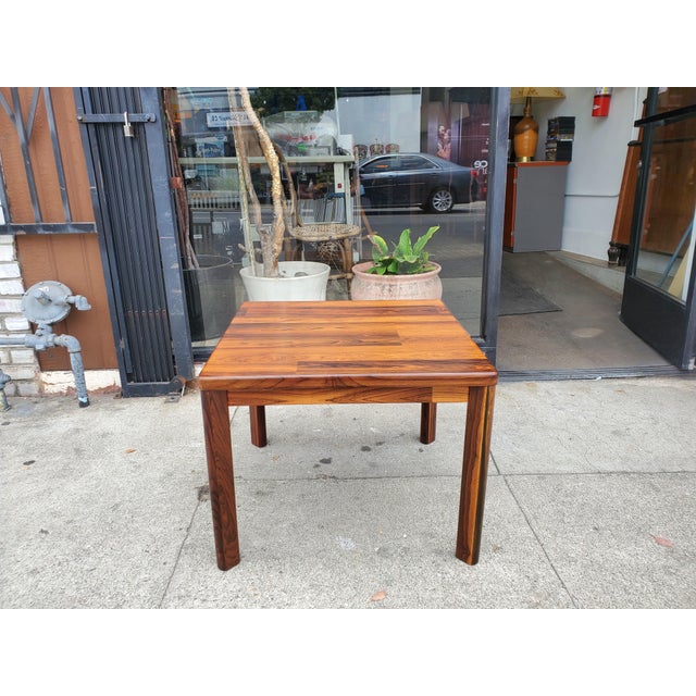 1980s 1980s Rosewood Side Table For Sale - Image 5 of 12