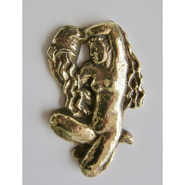 Art Deco Bronze Decorative Sculpture, 1940s For Sale - Image 4 of 4