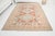 Tan Hand-Knotted Bohemian Area Rug, Faded Terracotta and Blue Carpet For Sale - Image 8 of 10