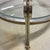 Vintage Glass Top Chrome Gueridon Coffee Table with Claw and Ball Feet Round Hollywood Regency bronze and glass top coffee...