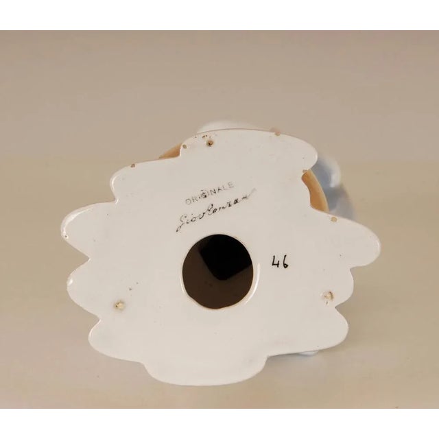 Italian Ceramic Porcelain Figurine of Madonna by Giovanni Ronzan For Sale - Image 12 of 13