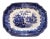 Early 1800s J and G Alcock Flow Blue "Circassia" Platter For Sale