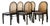 Chairs with Wicker and Leather Seats by Dietiker, 1980s, Set of 6 For Sale