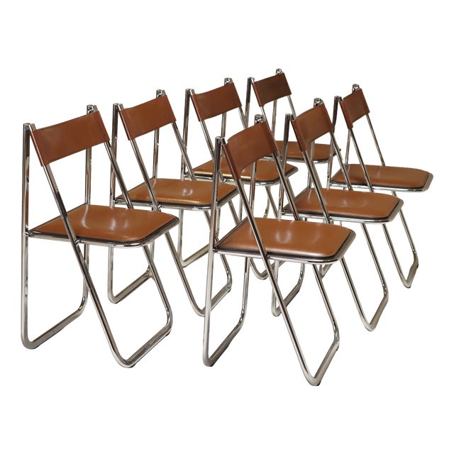 Tamara Folding Chairs from Arrben, 1970s, Set of 7 For Sale