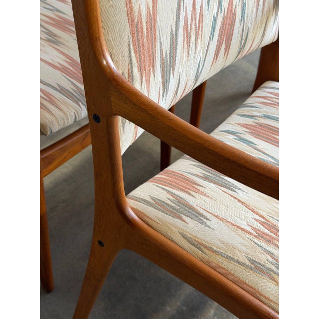 Set of 6 Teak Dining Chairs Vintage Mid-Century Modern Wood Chairs For Sale - Image 11 of 12