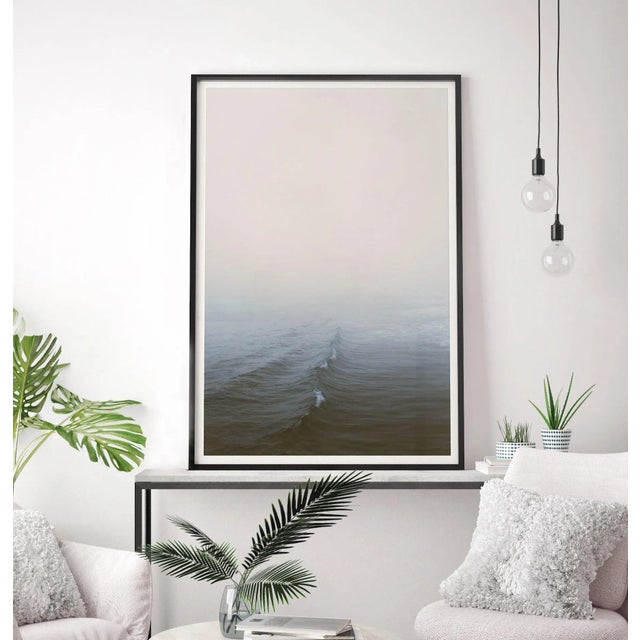This photograph of a rippling wave in the pacific ocean is calm and majestic. Highest Quality Giclée Print 255gsm...