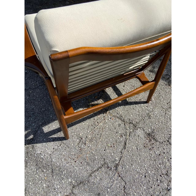 Wood Mid Century Modern Lounge Armchair | Kofod Larsen for Selig For Sale - Image 7 of 12