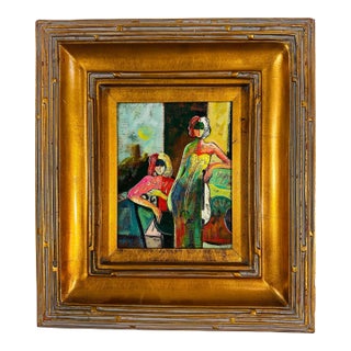Vintage Oil Painting, Framed For Sale